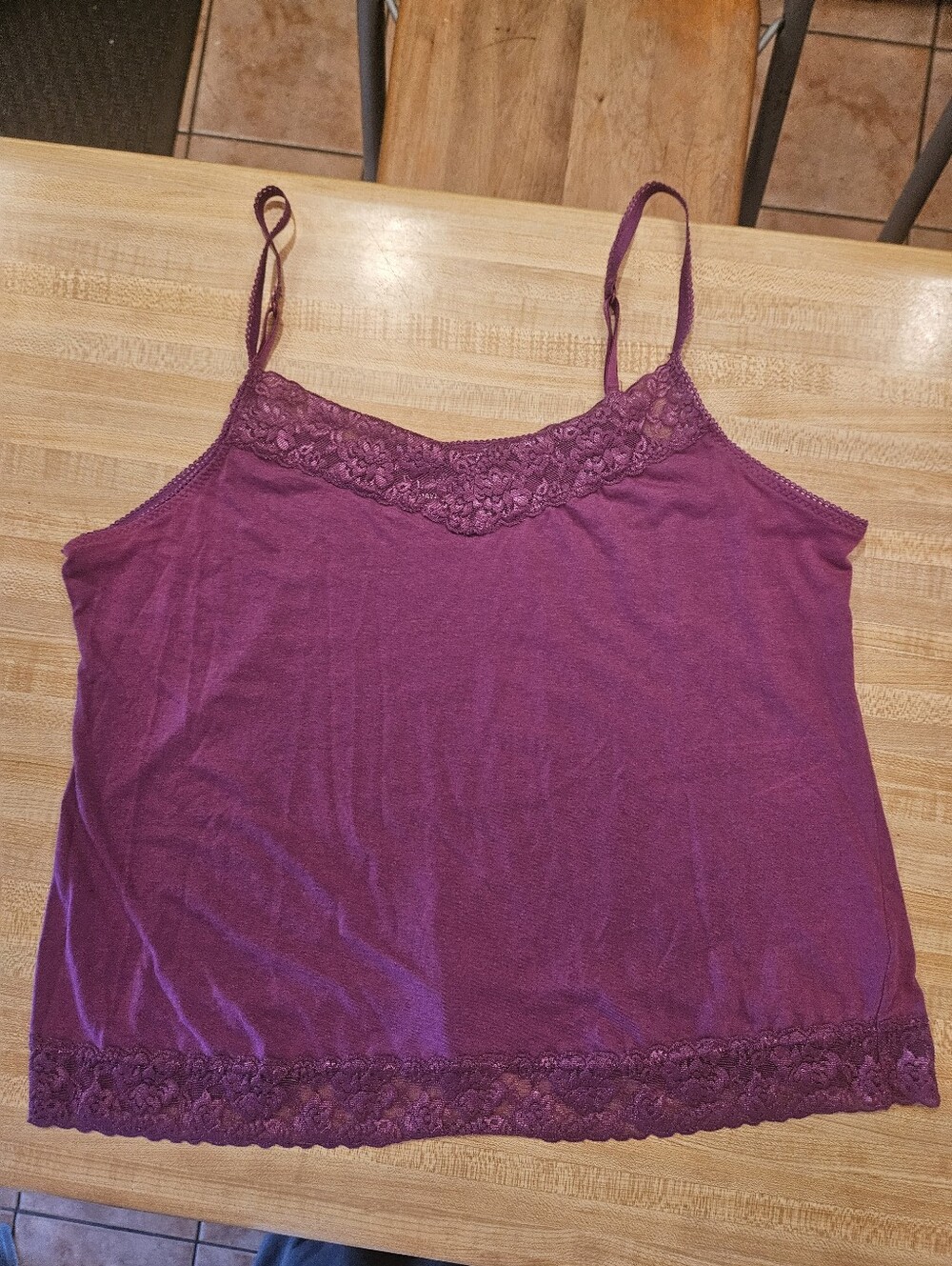 Elle Plum Lace-Trim Must Have Cami